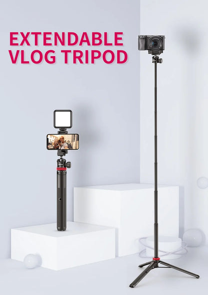 Tripods Smartphone Vlog Tripods With Cold Shoe Phone Mount Holder For Mobile Tripod Camera Portable SLR