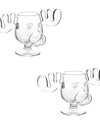 1/2pcs Reindeer Wine Glass Cocktail Juice Cup Clear Beer Mug Water Milk COFFE Whiskey Glasses Drinkware Shot Cups