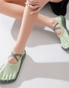 lace up five finger split toe shoes