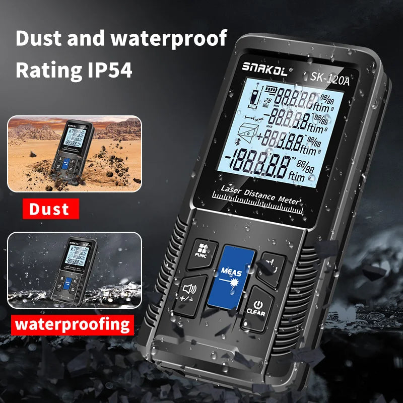 Laser Distance Meter 40m 50m 70m 100m 120m Rangefinder Digital Range Finder Trena Roulette Ruler Distance Measuring Tape