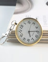 Moveable Pointer Watch Keychain for Women Men Trendy Electronic Clock Key Chain Child Gift Car Key Ring Accessories