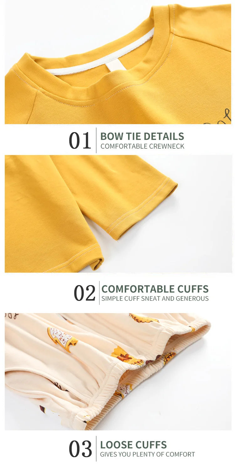 Women’s Winter Corduroy Cotton Pajama Set – Cute, Comfortable, Loose Long Sleeve Loungewear