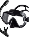 Scuba Diving Mask Snorkel Set For Adults Tempered Glass Professional Panoramic Snorkeling Gear Swimming Training Snorkel Kit