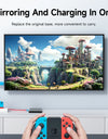 Switch Dock for Nintendo Switch/OLED USB C to HDMI-Compatible Cable Adapter 4K60Hz 100W PD for Laptop SteamDeck ROG Ally