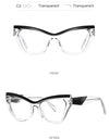 Optical Prescription Computer Blue Blocking Eyeglasses Anti-Blue Light Cat-Eye Frames Customizable Reading Women
