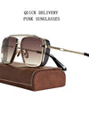 Steampunk Sunglasses For Men Vintage Punk Trendy Square Fashion Glasses