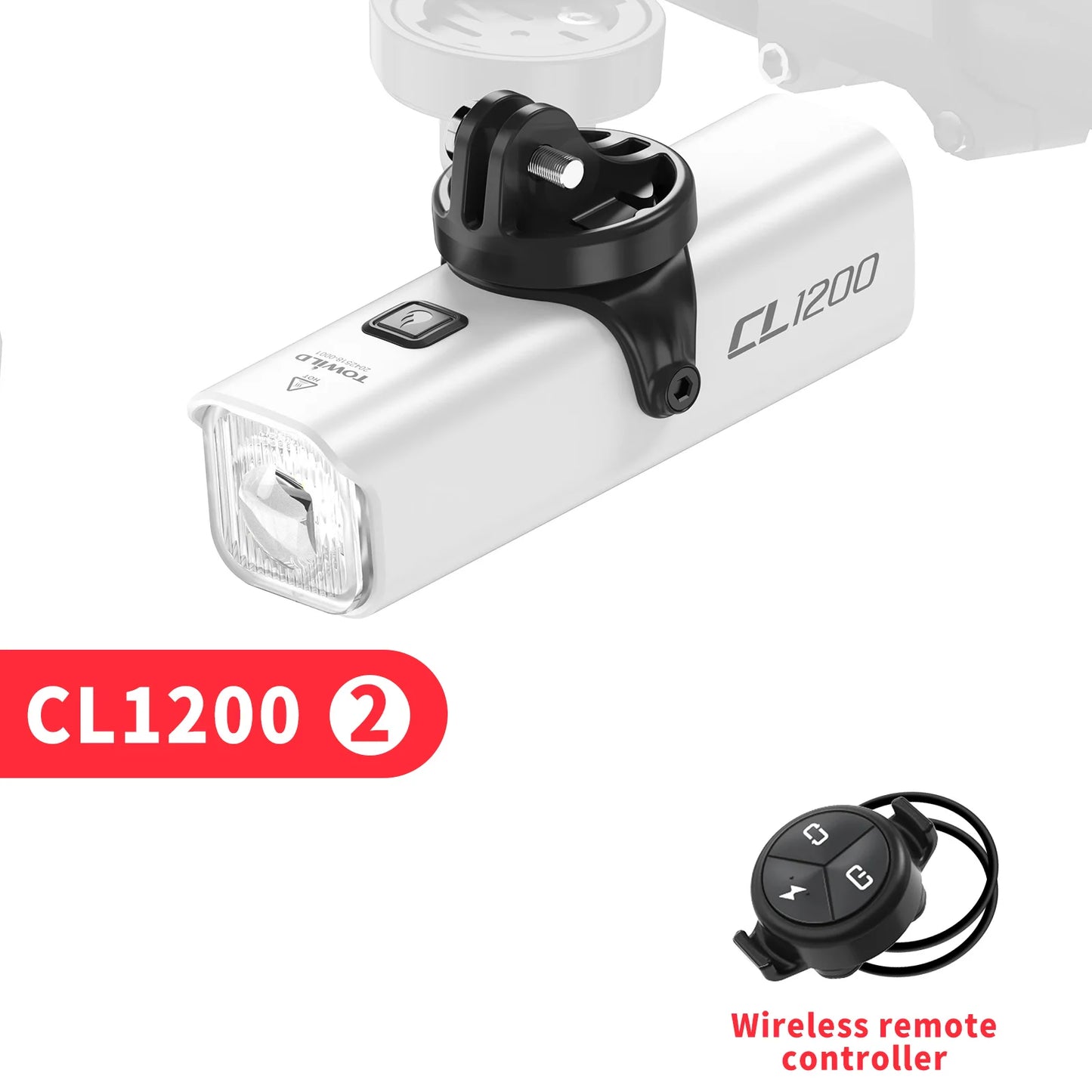 CL1200 Bicycle Light With Cut-off Line Beam 1200LM Rechargeable 5000mAh Led Bike Front Lights IPX6 MTB Cycling Headlights