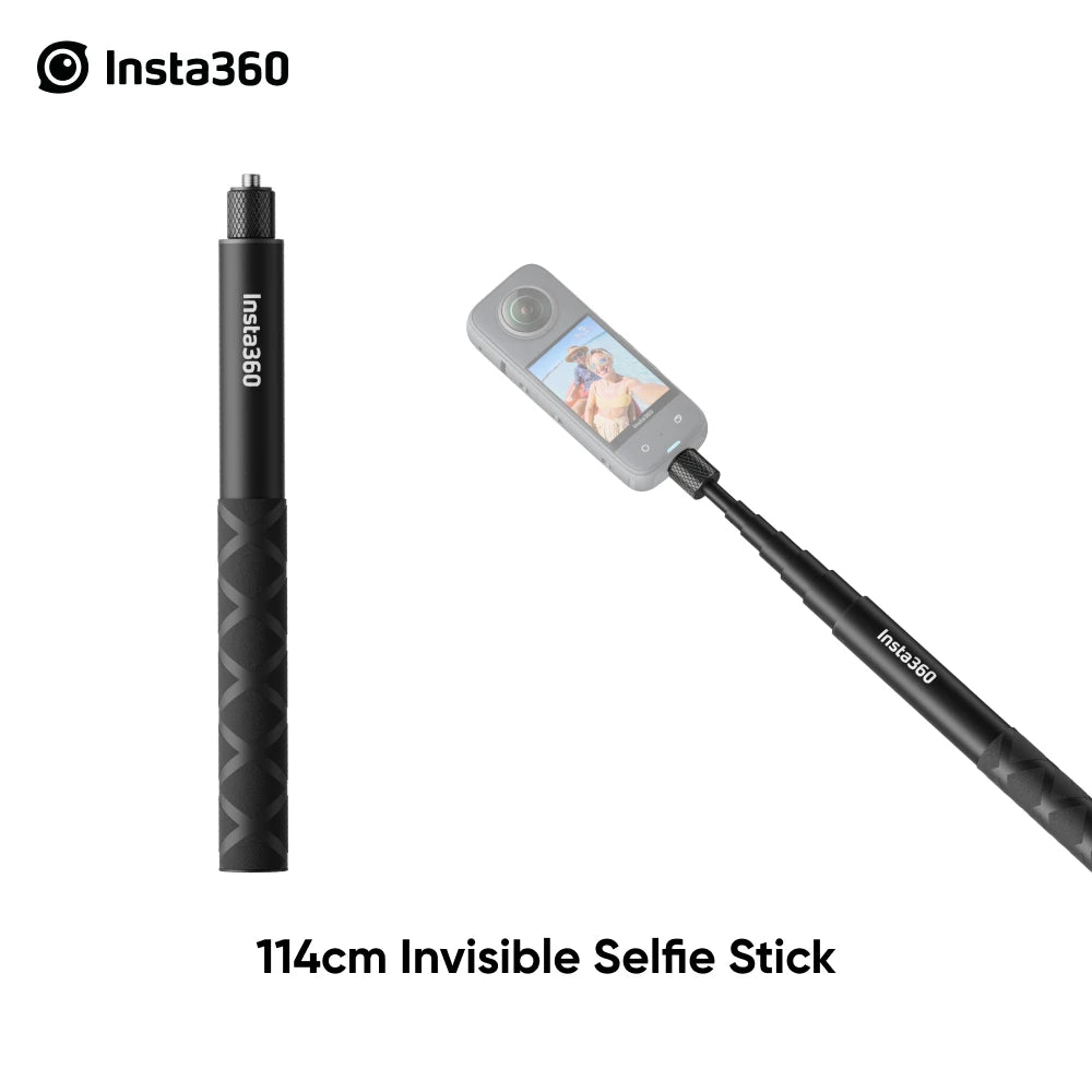 114cm Invisible Selfie Stick for Insta360 X5 X4 X3 GO 3S Ace Pro ONE RS