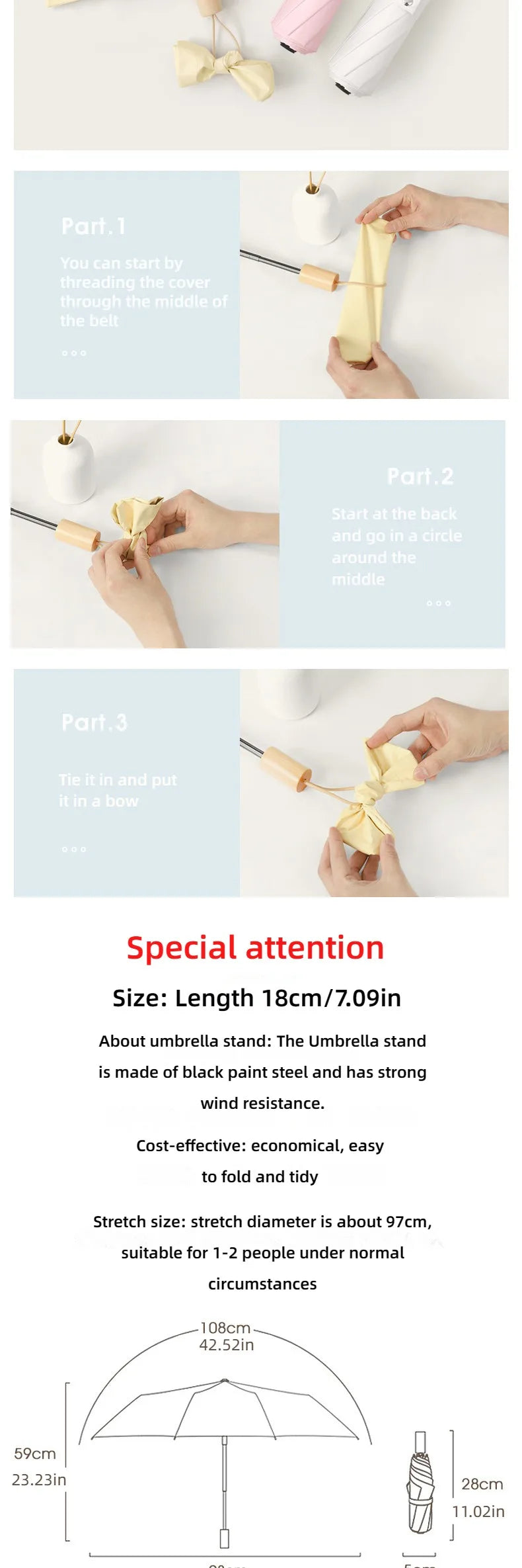 A wooden handle travel camping outdoor sunshade umbrella with high aesthetic value, French retro style umbrella