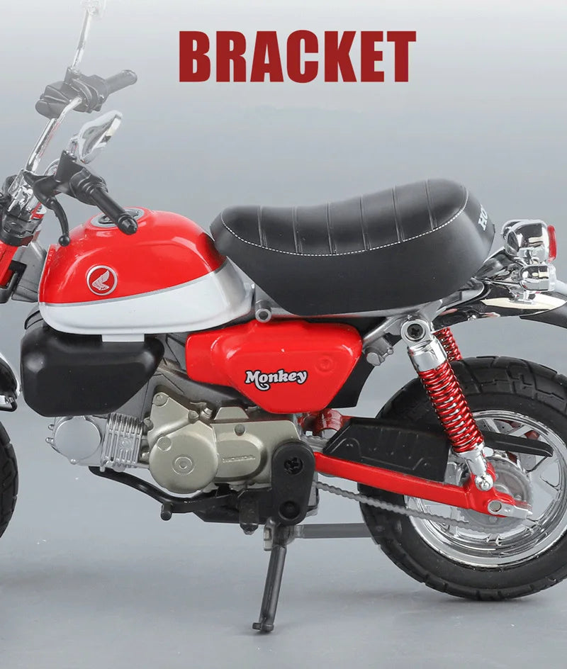 Diecast Honda Monkey 125 Motorcycle Model 1 to 9 Scale