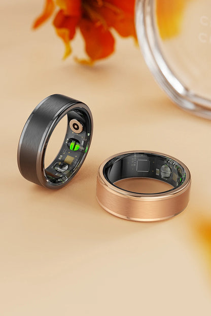 R03 Smart Ring Charging Case Men Women, Battery Life 39 Days, Health Monitor, IP68 & 5ATM Waterproof, Multi-sport Mode