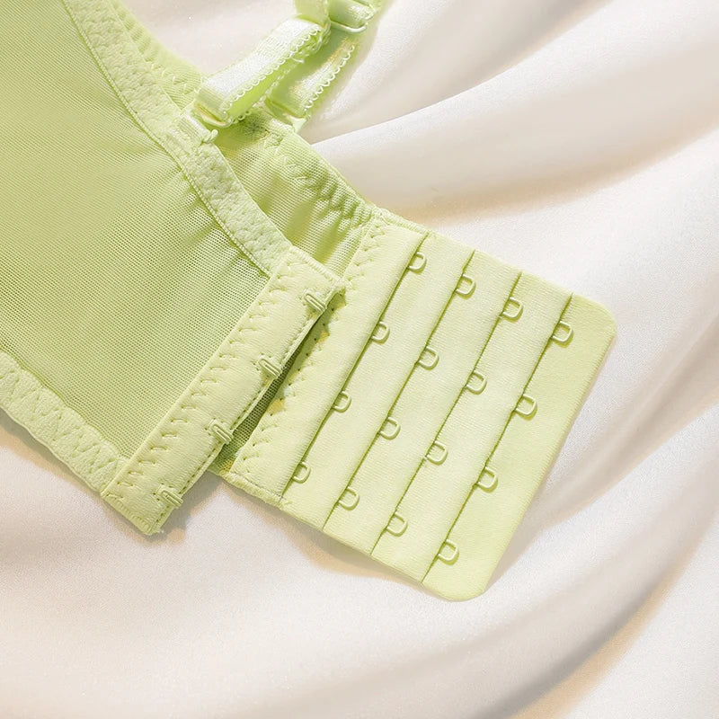 Women’s Lace Transparent Rabbit Ears Push-Up Bra – Soft, Thin, Wire-Free Bralette