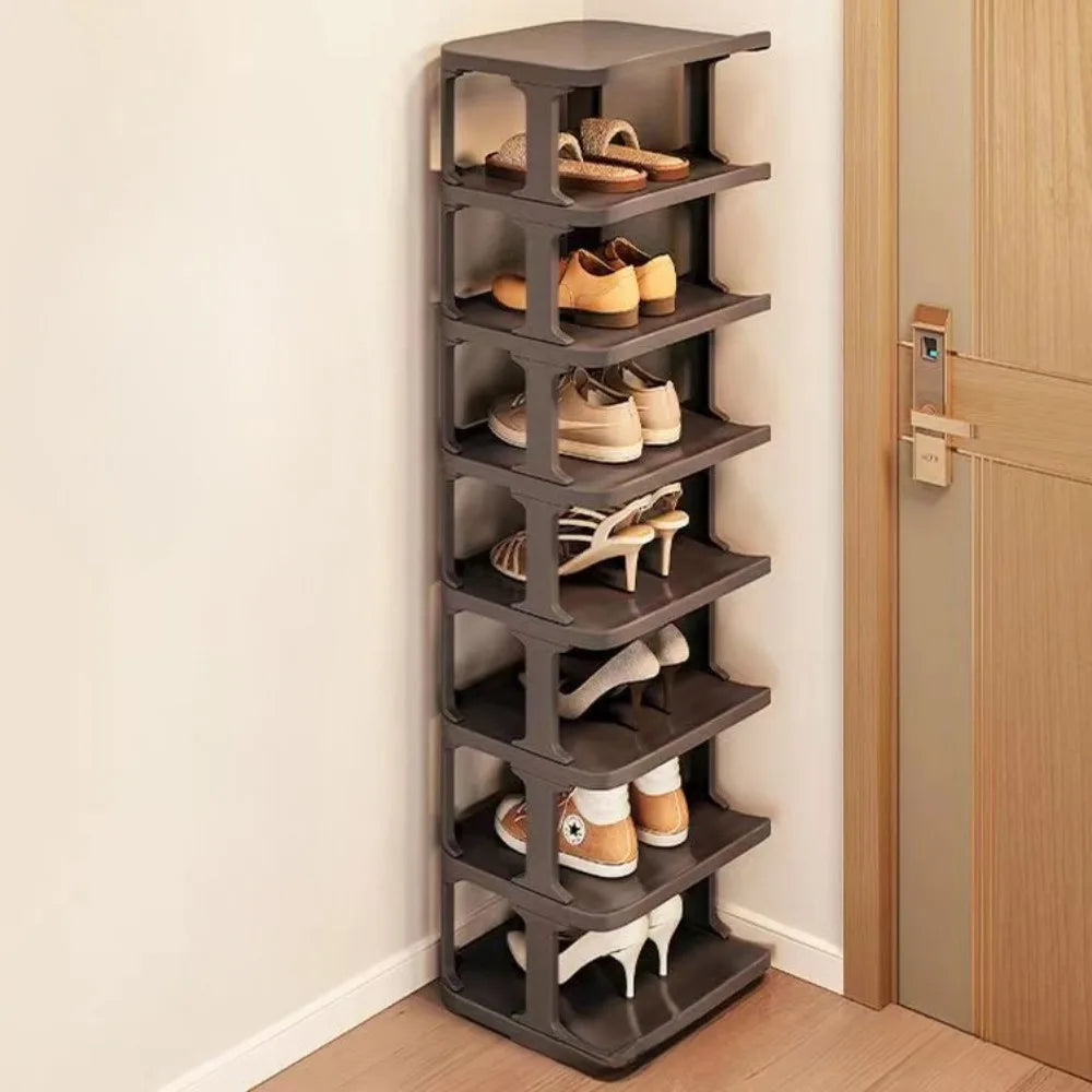 Simple Shoe Rack Standing Detachable Assemble Diy Shoes Cabinets Household Furniture Multilayer Stackable Doorway Shelf Shoerack