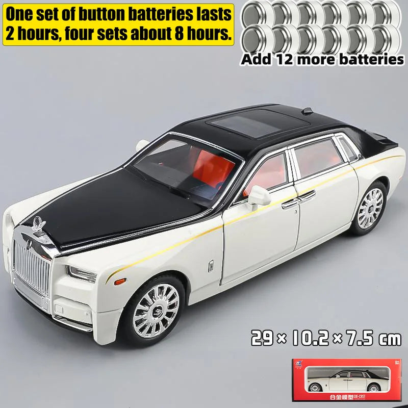 1:18 Rolls Royce Phantom Alloy Diecast Model Car Metal Large Games For Mother Birthday Gifts  Boy Collection Hobby