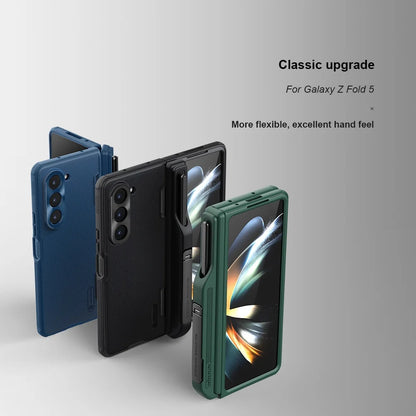 Super Frosted Shield Fold Case For Samsung Galaxy Z Fold5 Case Matte TPU + PC Anti Fingerprint Shockproof Back Cover