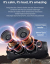 Portable Bluetooth Speaker, Wireless TWS Subwoofer, Waterproof Mobile, HIFI Quality, Big Power, 160W