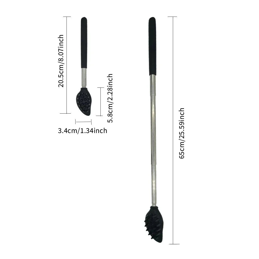 Back Scratcher Telescopic Silicone Backscratcher Massager Kit Back Scraper Extendable Telescoping Itch Health Massage Tools