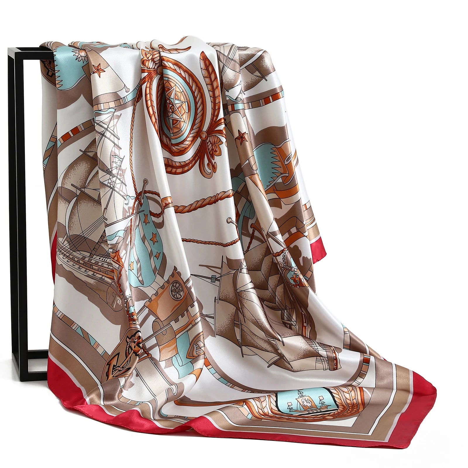 Square Women Scarves Silk Office Ladies Hair Neck Bandanna Headband Foulard Headcloth Muslim Headscarf Female muffler