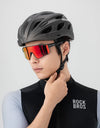 Bike Helmet with Photochromic Len Visor Wind-breaking Brim Bike Helmet Adult MTB Road Safety Riding Cycling Helmet