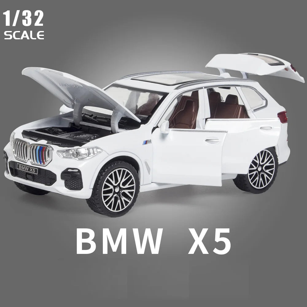 1/32 Scale BMW X5 SUV Alloy Car Diecast Model Pull Back  Toy Collection Of Hobby Decorative Fine Ornaments Gifts