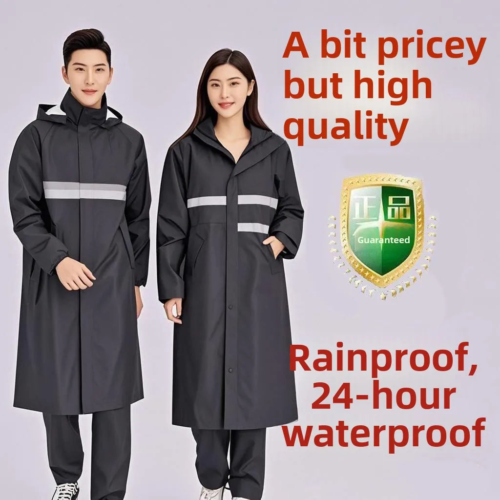 Extra Large Waterproof Rain Poncho for Adults with Full Body Coverage
