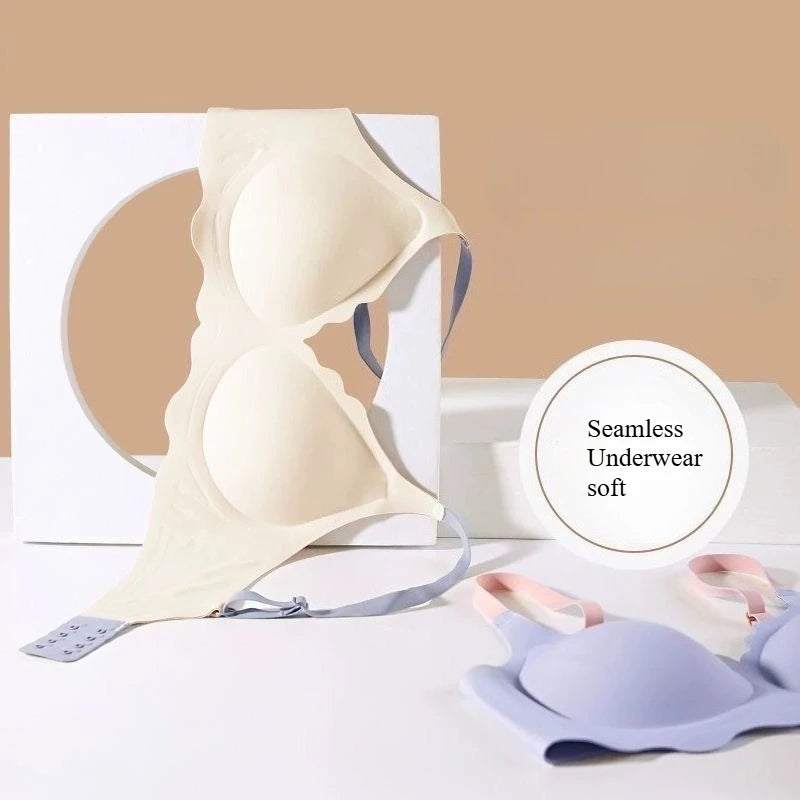 Womens Seamless Wireless Push Up Bralette