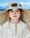 Children Outdoor Hat with Solar Fan Cooling Hat Multifunctional Rechargeable for Sport Golf Hiking Fashionable