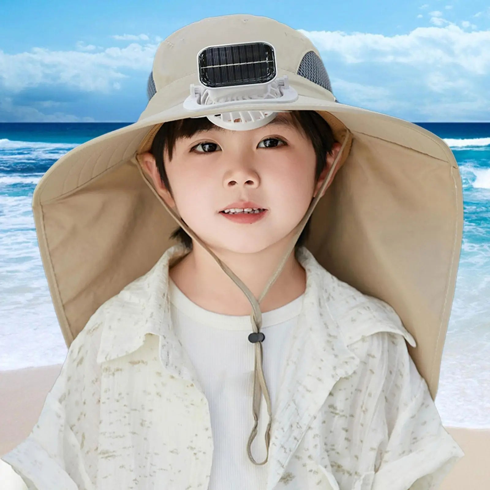 Outdoor Hat with Solar Fan Cooling Hat Multifunctional Rechargeable for Sport Golf Hiking Fashionable