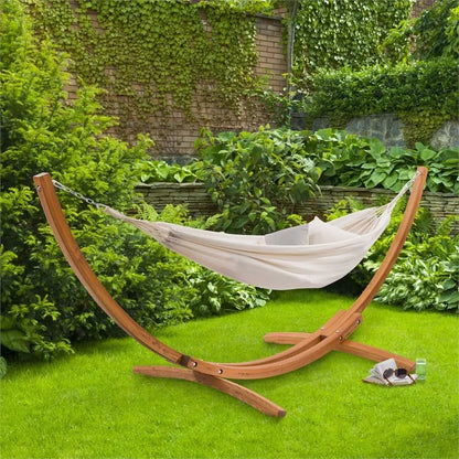 Outdoor Swing White Canvas Hammock Garden Decoration Hammock Outdoor Camping Trip