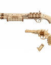 3D Wooden Puzzle Rubber Band Guns  Justice Guard  Toy Corsac  M60 For Teens Funny Outdoors Game Shooter Gifts LQ401