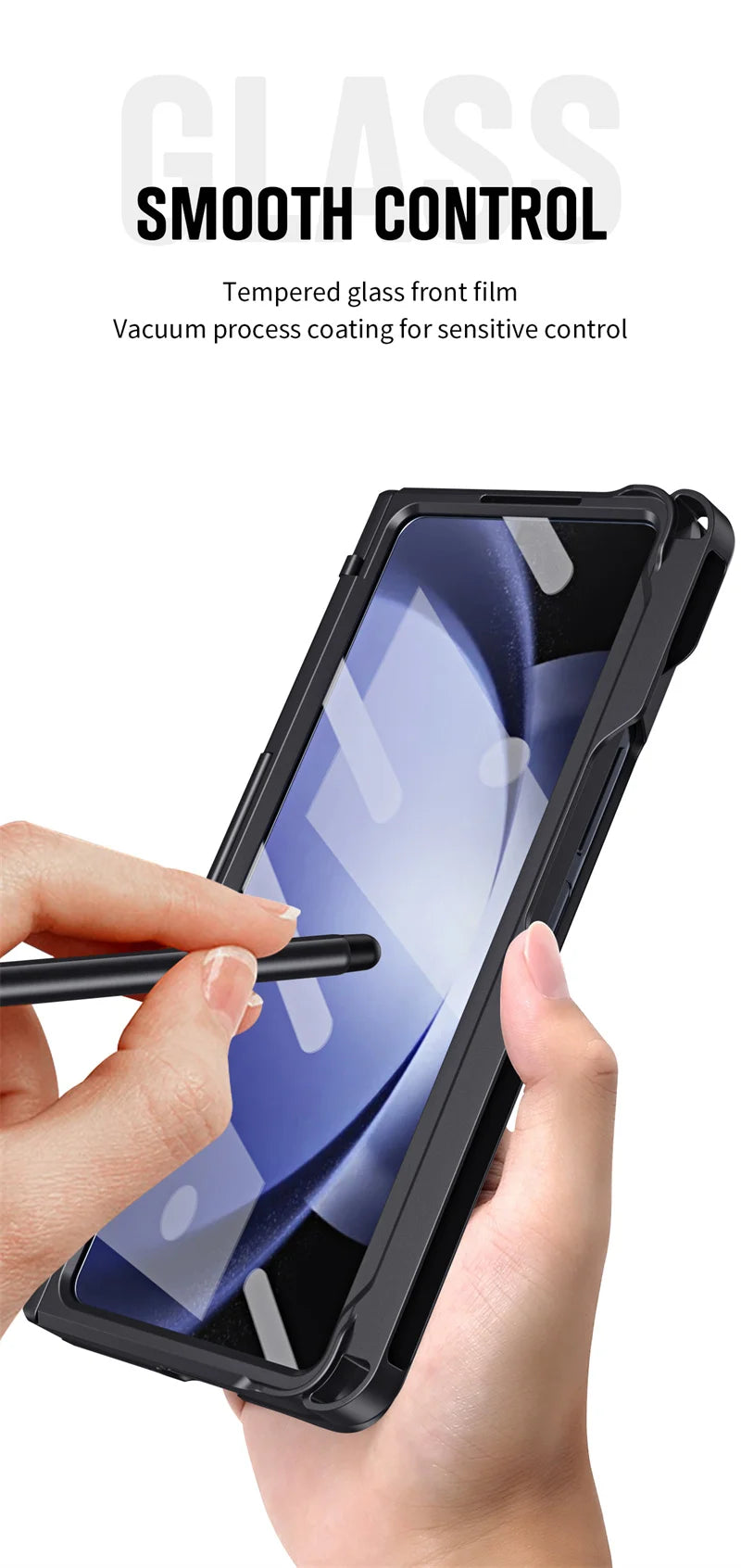 Phone Case With Pen Slot Stylus Hinge bracket Shell Membrane For Samsung Galaxy Z Fold 5 4 3 Case All-Inclusive Z Fold 6 3 Cover