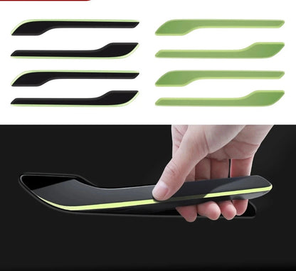 For Tesla Car Sticker Model 3 Model Y Door Handle Cover Protector for Tesla Model3 23 Luminous Handle Kit ModelY Accessories