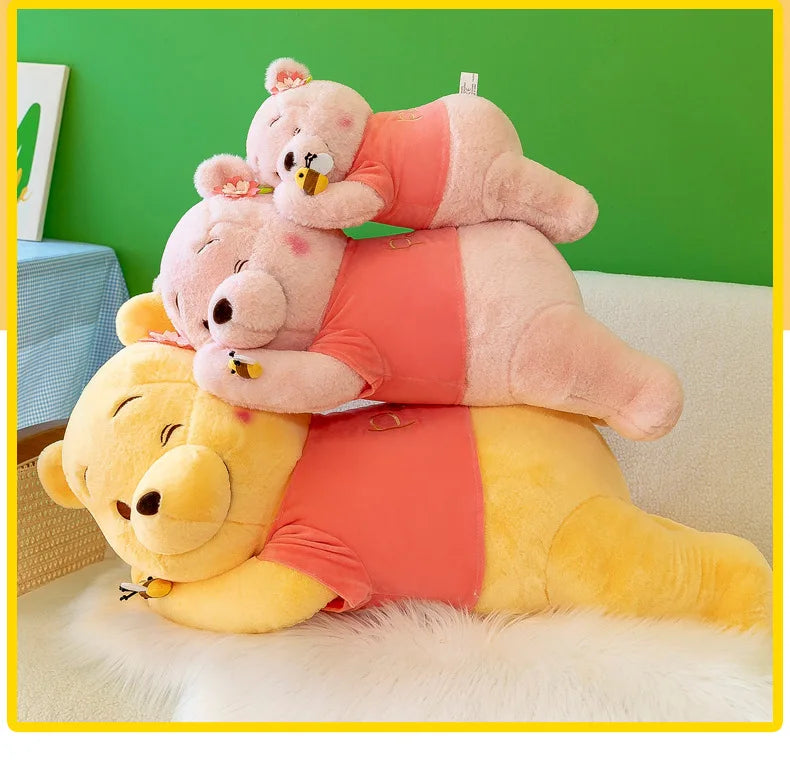 Winnie Bear Plush Stuffed Animal Soft Cartoon Pillow