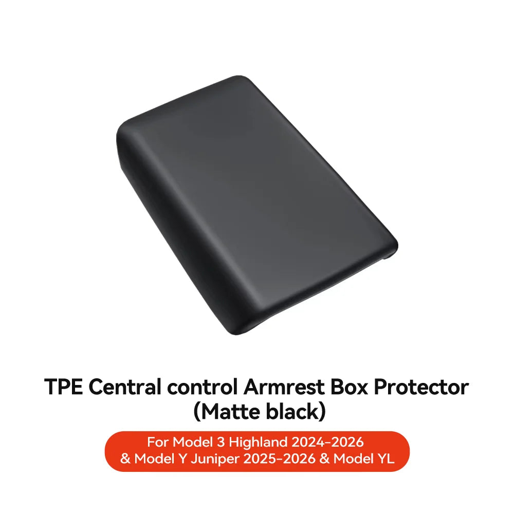 TPE Armrest Cover for Tesla Model Y Juniper Model YL and Model 3 Highland Center Console Protector