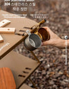 Portable Outdoor Travel Camping Tea Coffee Mug Cup 304 Stainless Steel Water Cup for Picnic Hiking