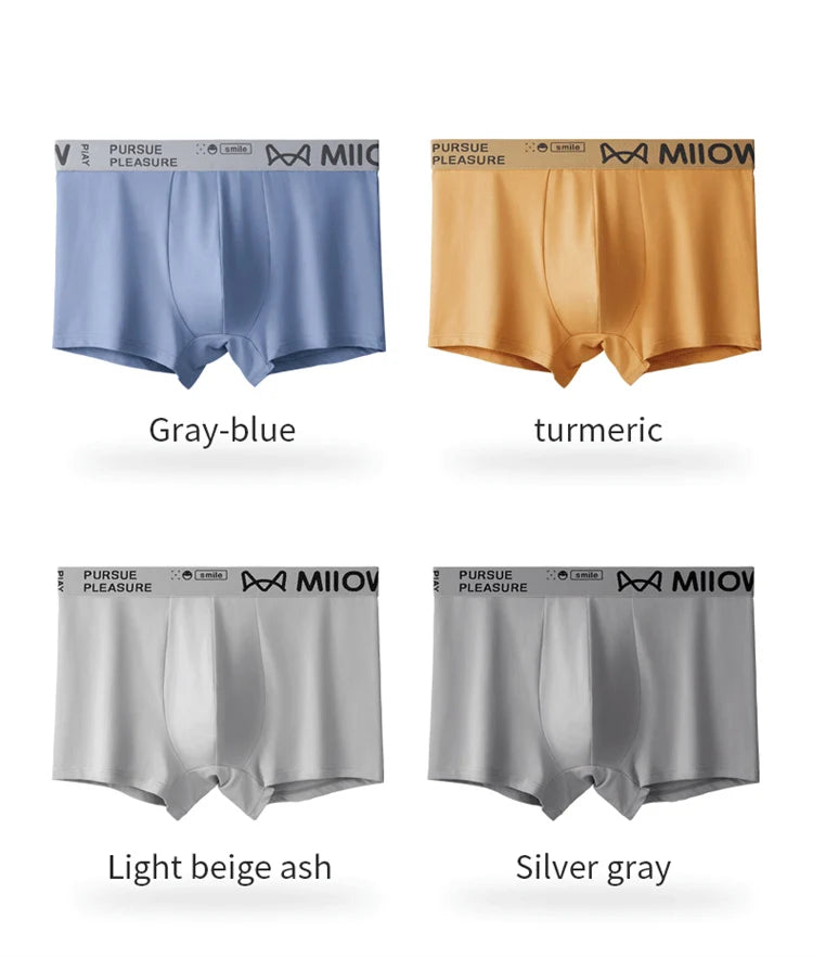 3-Pack Men’s Cotton Graphene Boxers – Soft, Antibacterial, 4XL Underwear