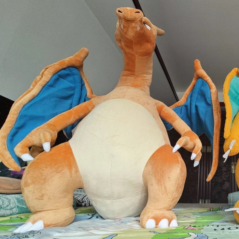 Giant Dragon Fire Monster Plush Doll Soft Anime Stuffed Toy