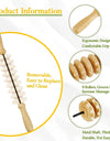 1 PCS Wood Massage Roller Trigger Points Home Gym Manual Wooden Fascia Massage Roller for Release Cellulite Sore Muscle Blasting