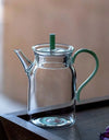 Retro Imitation Song Glass Teapot With Handle Kung Fu Tea Set Puer Kettle Bubble Tea Pot Household Teaware