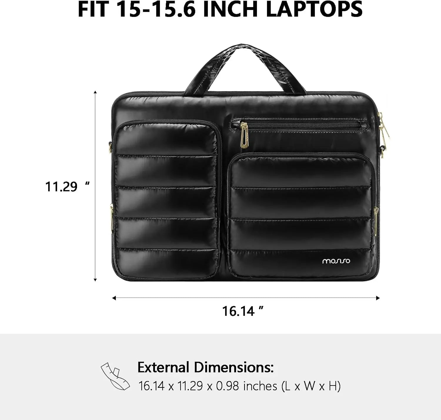 Waterproof Laptop Bag for 15 15.6 16 inch Macbook Air Pro M4 M3 M2 M1 HP Dell Lenovo Asus Computer Shoulder Bags Sleeve Handbag