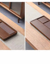 Tea Tray Household Solid Wood Tea Brewing Table Light Luxury High-End Tea Tray Kung Fu Tea Set Office Desk Wooden Tray