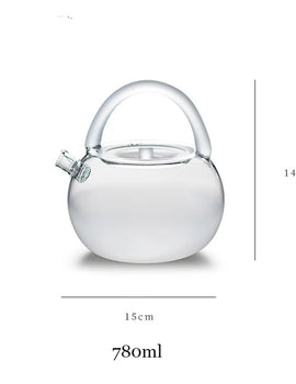 780ml Japanese Style Glass Teapot With Filter Cloud and Mist Tea Pot Can be Electric Pottery Stove Kettle Brewing Tea Set