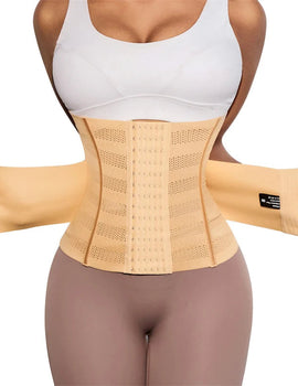 Double-Layer Waist Trainer Belt for Women – Slimming Tummy Wrap & Workout Shapewear