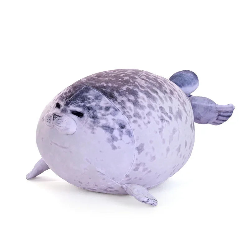 70cm Kawaii Seal Stuffed Animal Seal Plush Toy Soft Cuddly Baby Seal Doll Kids Birthday Gift Plushie Stuffed Animal Pillow