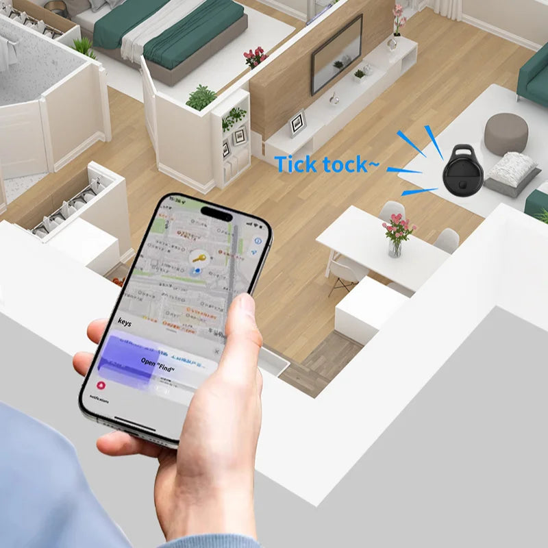 Mini Anti-lost Tracker Global Precision Positioning Locator With Find My App Extended Battery Life For  Pets Elderly