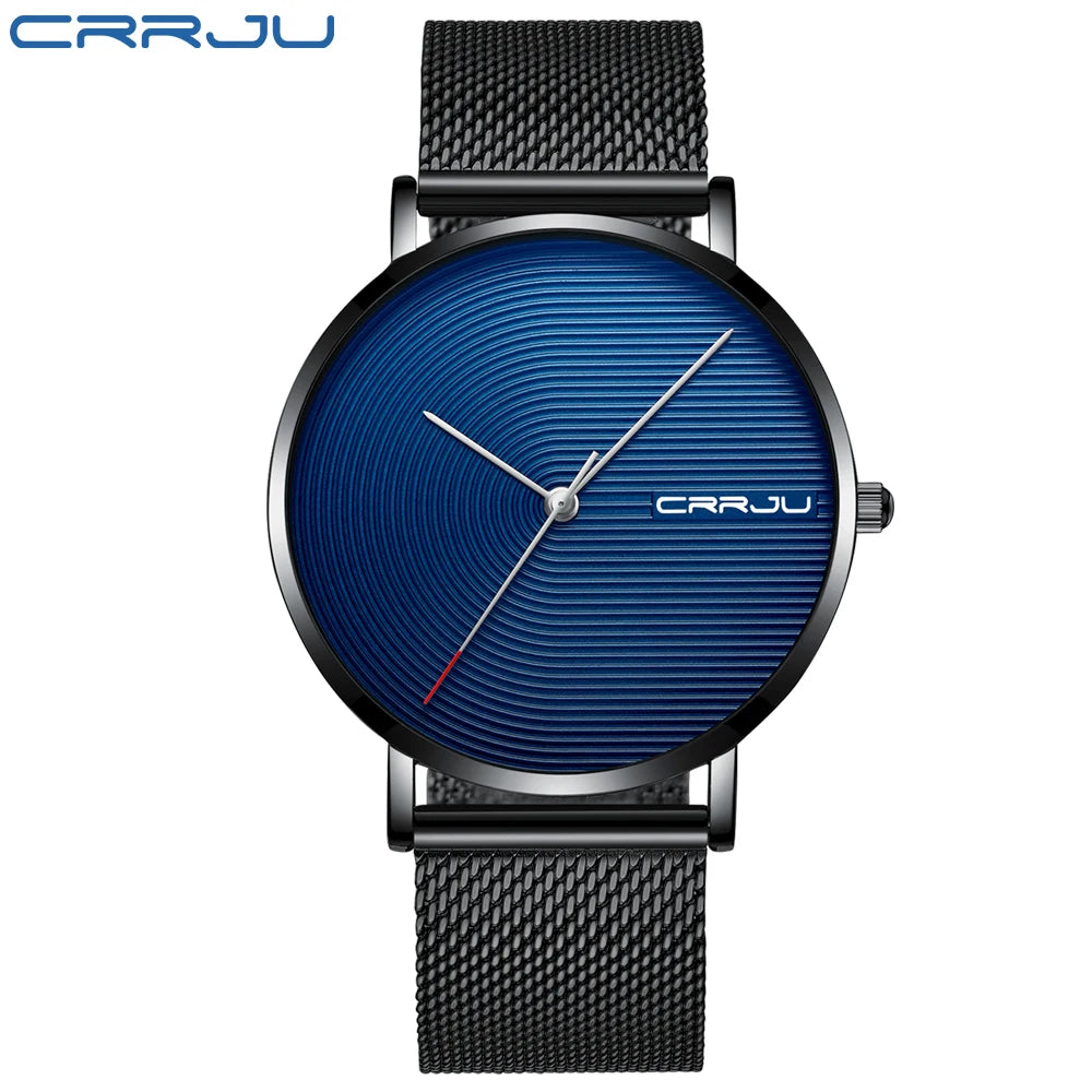 Men Watch Quartz Chronograph Full Steel Waterproof Wristwatch with Date