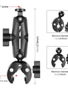 Motorcycle O-Clip Quick Release Clamp / Crab Clamp Handlebar Fixed Mount Holder for GoPro and Other Action Cameras