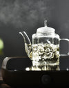Japanese Style Handmade Heat Resistant Square Glass Teapot With Filter Liner Boiling Flower Tea Pot Kung FuTea Set Teaware