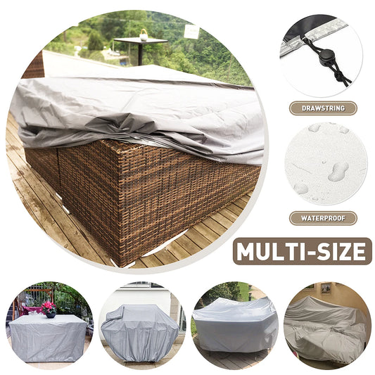 Waterproof Outdoor Garden Furniture Cover 210D Patio Sofa Table Chair Dustproof Rain Snow Protector