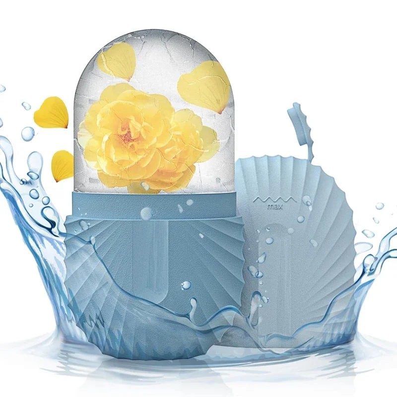 Ice Face Roller Cube Beauty Massage Silicone Mold For Eye Puffiness Facial Roller Shrink Pores